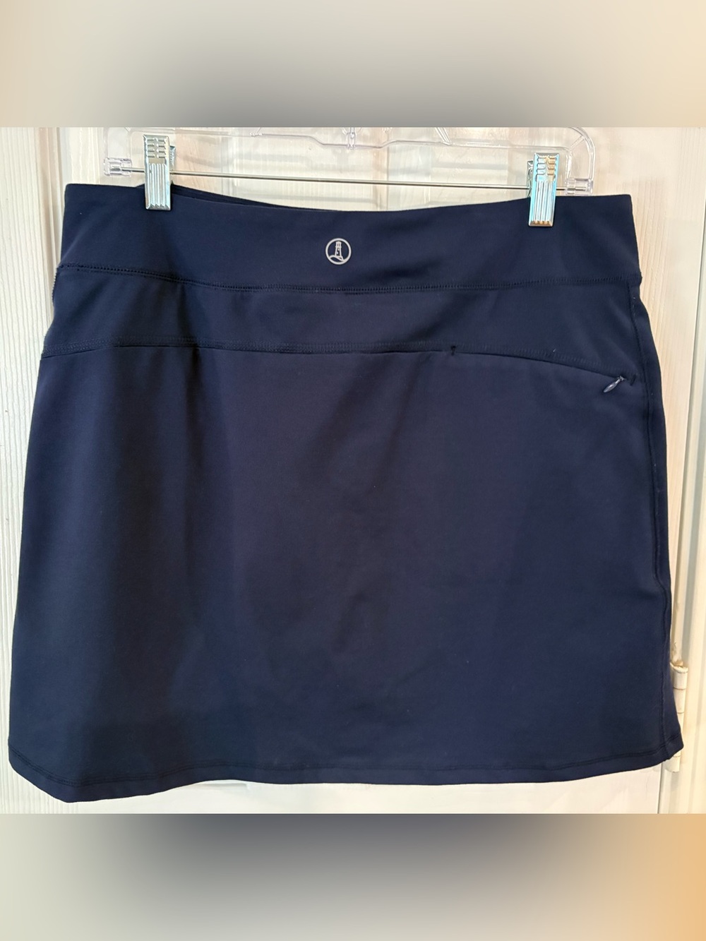 Lands’ End Navy Active Skort M Athletic Golf Tennis Pickleball Performance Skirt